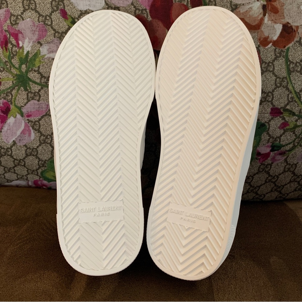 Saint Laurent Hot Pink Zebra Print Slip On Sneakers - Picture 13 of 14
